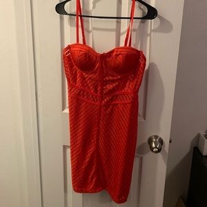 Red Body Con Dress